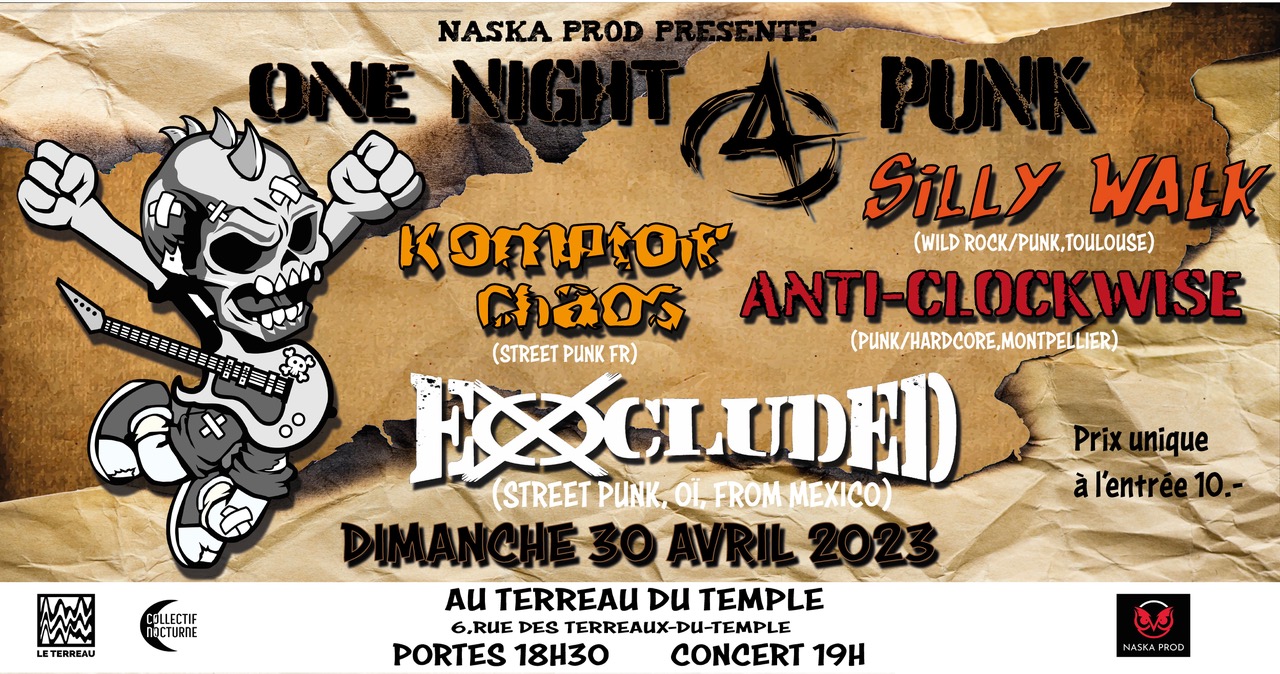 One night punk Xavier Michel & Félix Bergeron