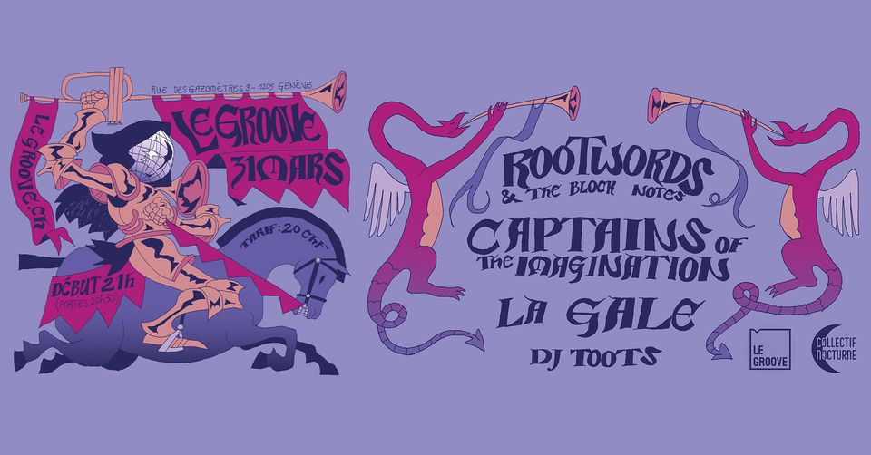 Rootwords + La Gale + Captains Of The Imagination + DJ Toots Roller Skate Party
