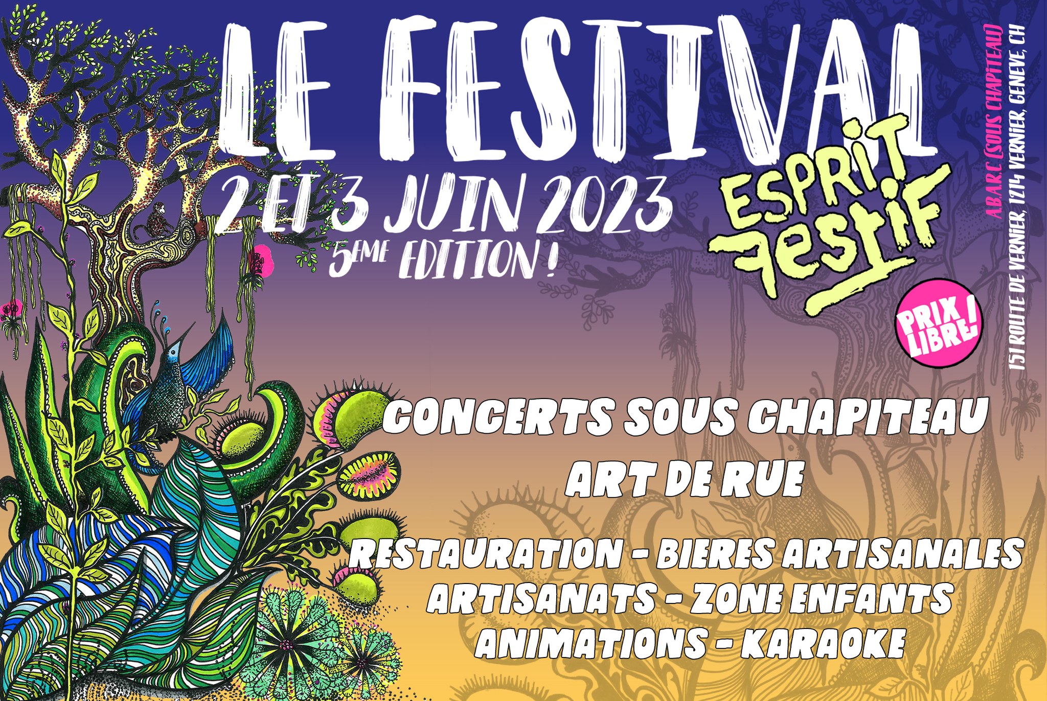 Soirées et Concerts à Genève-Esprit Festif le Festival 2023 Esprit Festif